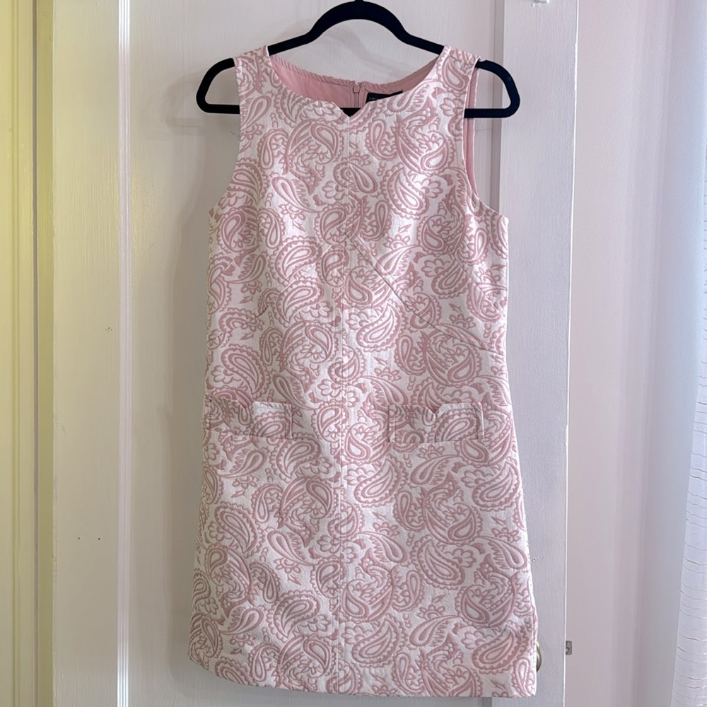 Victoria Beckham for Target Pink & White Paisley Shift Dress